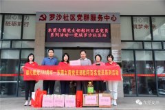 东莞女商党支部慰问百名党员系列活动-莞城罗沙站